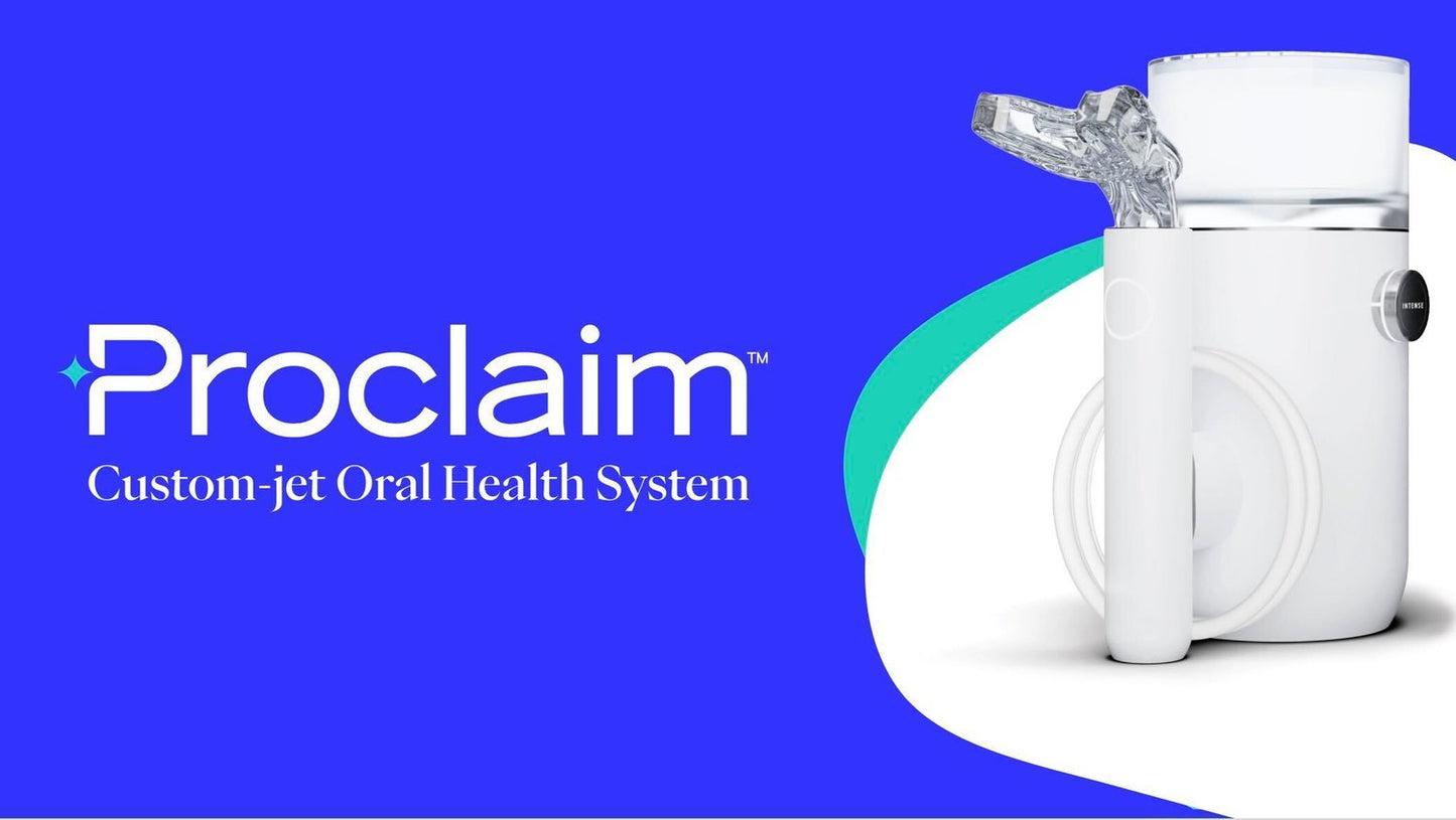 Proclaim - custom water floss in 7 seconds